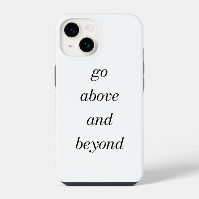 Capa de iPhone Go Above And Beyond (Verso)