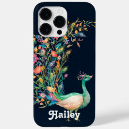 Capa de iPhone / iPad com nome de pavão vintage