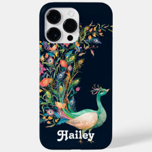 Capa de iPhone / iPad com nome de pavão vintage