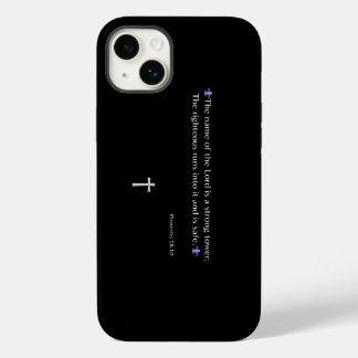 Capa de iPhone / iPad com Provérbios 18:10 Versícu