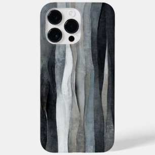 Capa de iPhone / iPad de arte de ondas cinza abstr