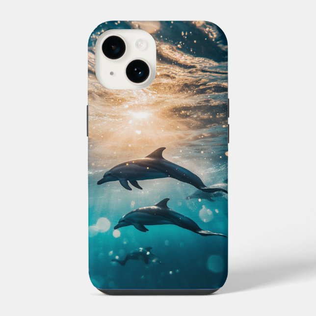 Capa de iPhone / iPad de Golfinhos Lindos (Verso)
