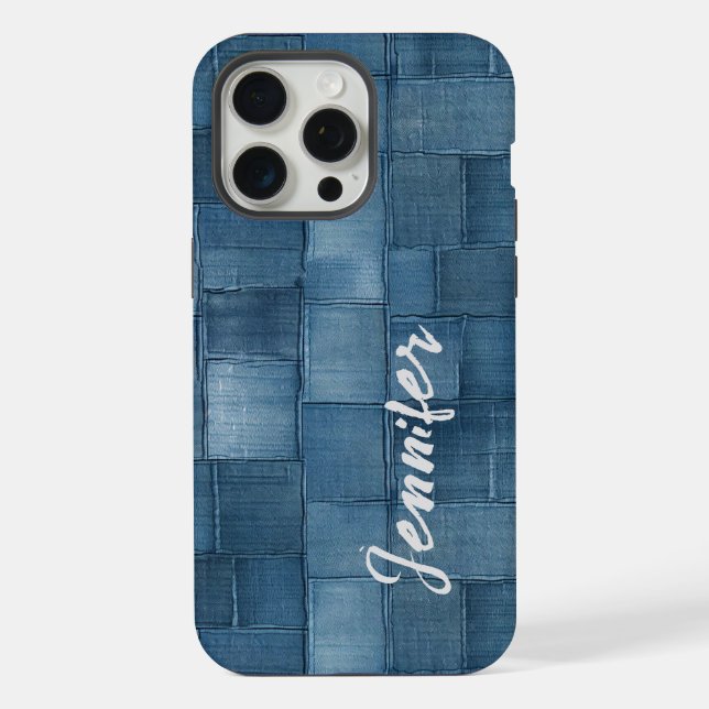 Capa de iPhone / iPad de jeans personalizada (Verso)