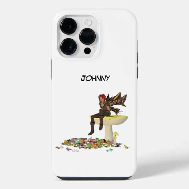 Capa de iPhone / iPad Fada Menino Íris em Cogumelo (Verso)