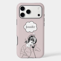 Capa de iPhone / iPad retrô fofa para meninas