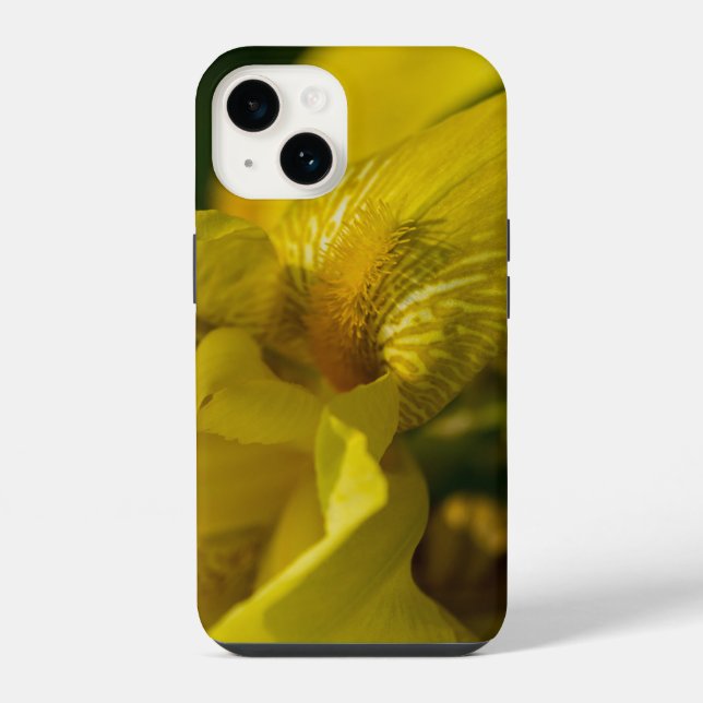 Capa de iPhone Íris Amarela Barbada (Verso)