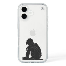Capa de iPhone Minimal Art do Menino Triste Emocio