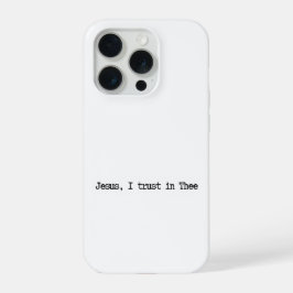 Capa de iPhone Minimalista Jesus Eu Confio em Ti