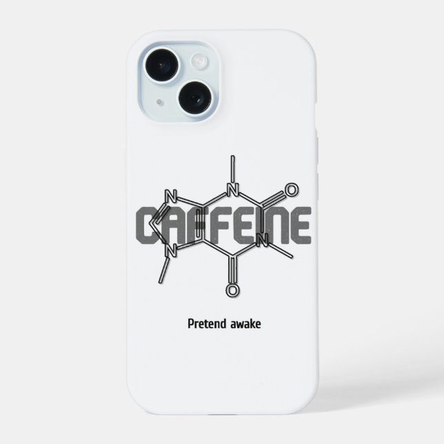 Capa de iPhone Molécula de Cafeína (Verso)