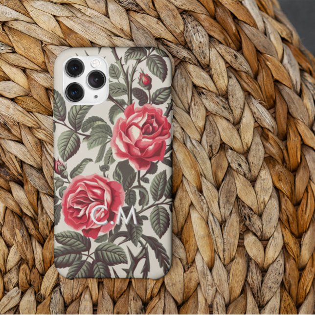Capa de iPhone Monograma Rose Reverie (Criador carregado)