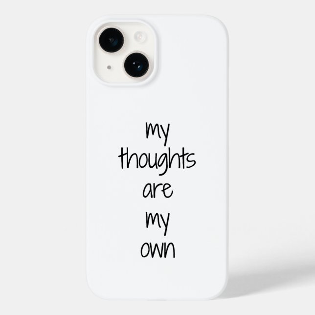Capa de iPhone My Thoughts (Verso)