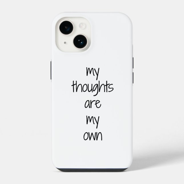 Capa de iPhone My Thoughts (Verso)