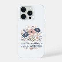 Capa de iPhone Na Espera Deus Está Trabalhando 