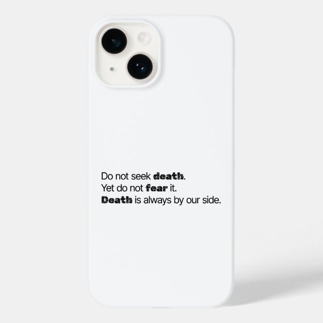 Capa de iPhone Não Procure a Morte (Verso)