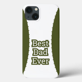 Capa de iPhone Olive Green Best Dad Ever