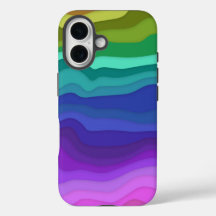 Capa de iPhone Ondas em Camadas | Colorida