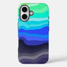 Capa de iPhone Ondas em Camadas | Galáxia Escura