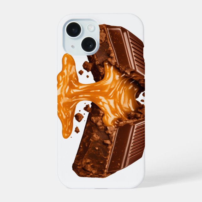 Capa de iPhone para Amantes de Chocolate (Verso)