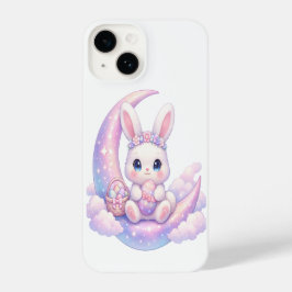 Capa de iPhone Pastel Moon Bunny – Design Kawaii F