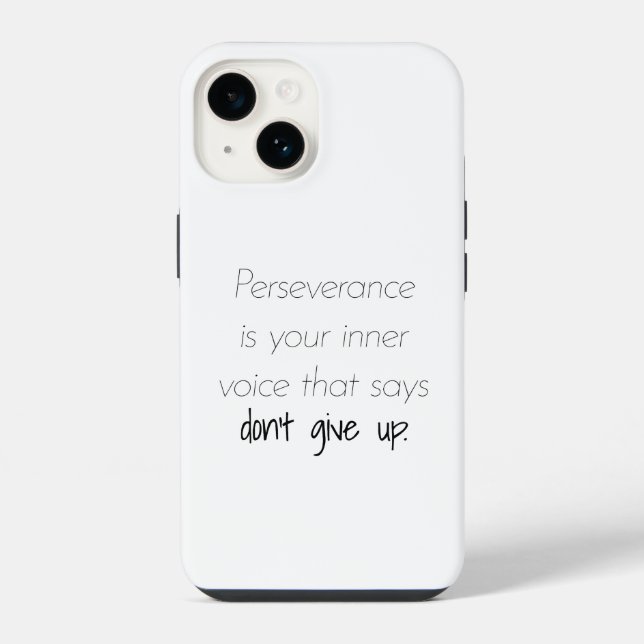 Capa de iPhone Perseverança (Verso)