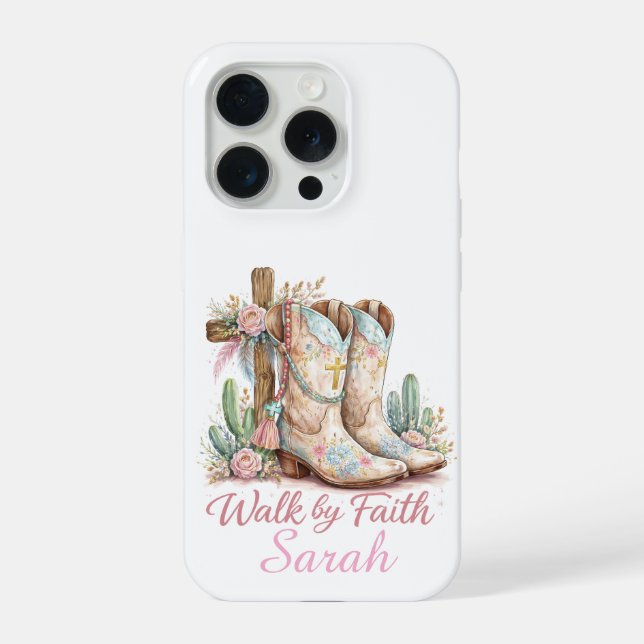 Capa de iPhone Personalizada Caminhada pela Fé (Verso)