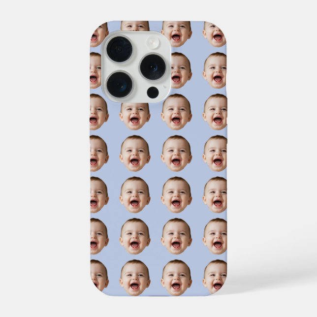 Capa de iPhone Personalizada com Rosto de Bebê (Verso)
