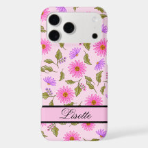 Capa de iPhone Personalizada Pink Lavender Lacy Da