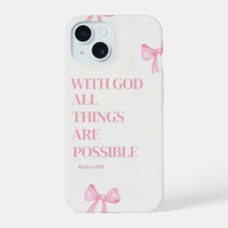 Capa de iPhone Pink Faith Over Fear