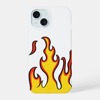 Capa de iPhone Retro Flame | Capa de Telefone Fogo