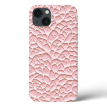 Capa de iPhone Rosa Glossy com Relevo Texturizado