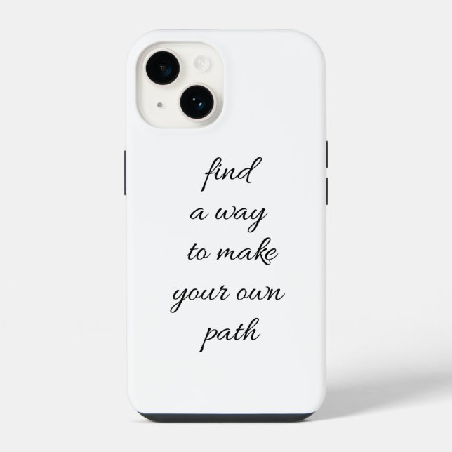 Capa de iPhone Seu Próprio Caminho (Verso)