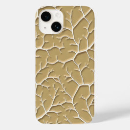 Capa de iPhone Texturizada Bege em Galho para Esti
