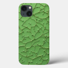 Capa de iPhone Texturizada Orgânica Verde Profundo