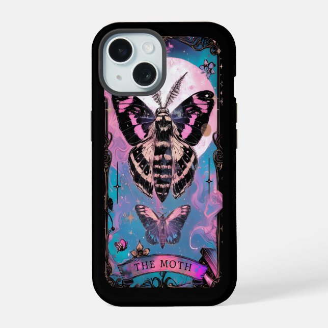 Capa de iPhone The Moth Tarot Card Witchy Vibes (Verso)
