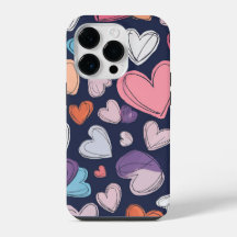 Capa de iPhone Vibrant Hearts - Ideia de Presente
