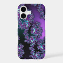 Capa de iPhone X Fractalacious Fractal Tons Frios