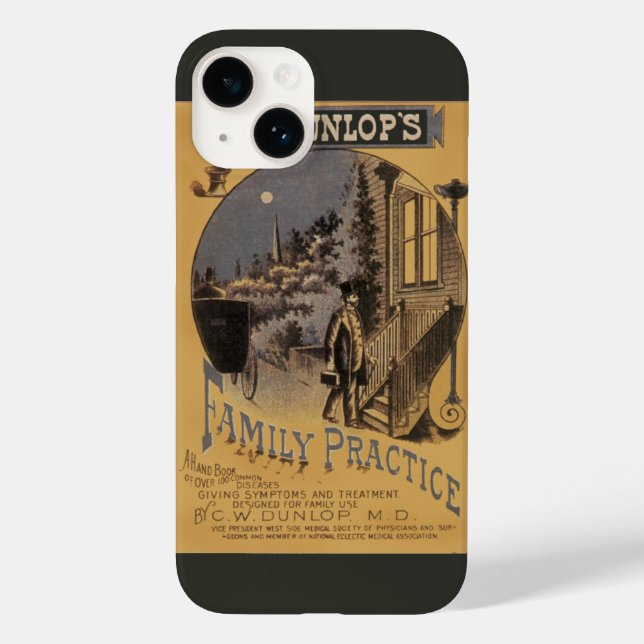 Capa de Livro Antigo Doutor Dunlop's Prática Famil (Verso)