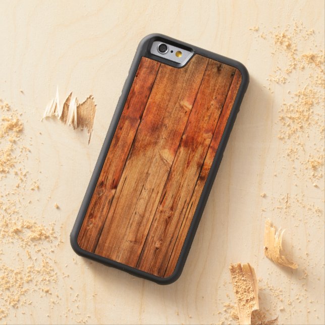 Capa De Madeira Para iPhone, Carved Pinho Knotty (In Loco)