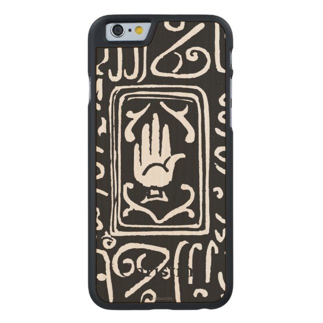 Capa De Madeira Para iPhone, Carved Símbolo islâmico (Verso)