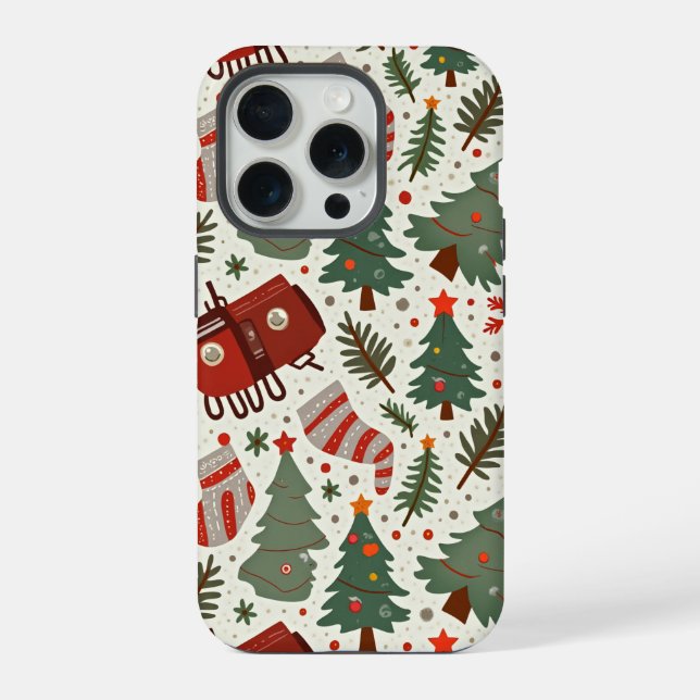Capa de Natal para iPhone 15 Pro (Verso)