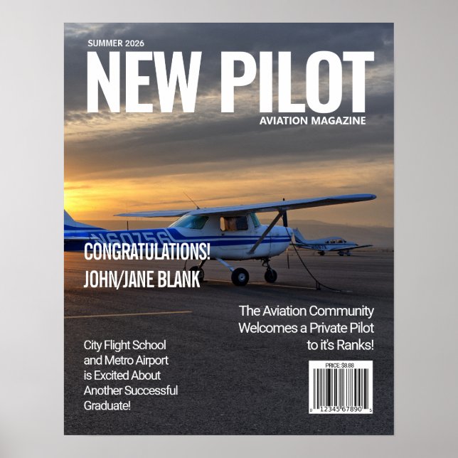 Capa de Revista Personalizada Poster (Frente)