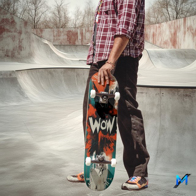 Capa de Skate Comic Explosion Pop Art - Ousado 'WO (Criador carregado)