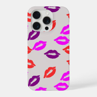 Capa de smartphone com um padrão de beijos