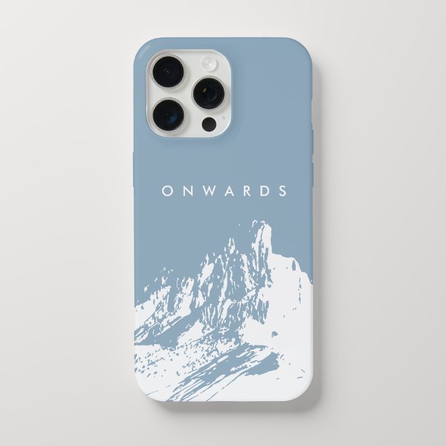 Capa de telefone Azul de Icy da Montanha Minimalis (Criador carregado)
