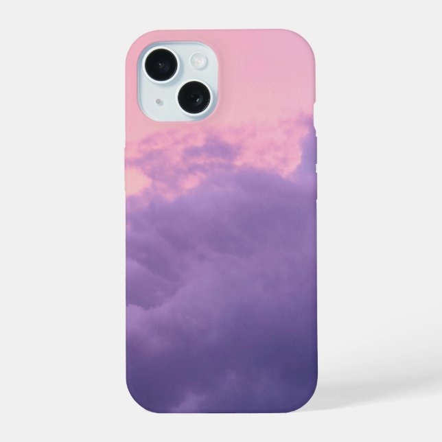 Capa de telefone Beautiful Cloud (Rosa/Roxo) (Verso)