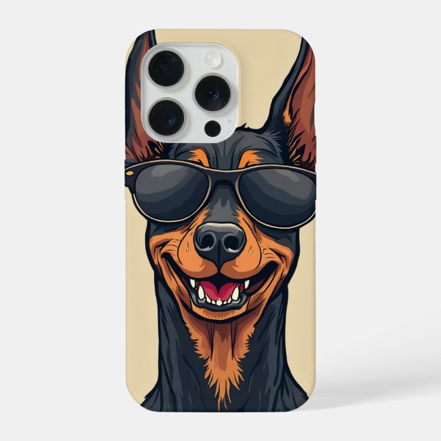 Capa de telefone Bela Doberman (Verso)