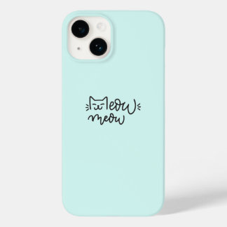 Capa de telefone Blue Meow