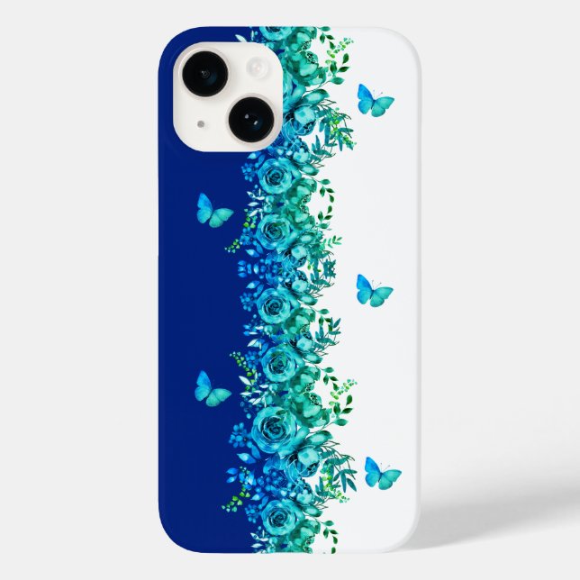 Capa de telefone Blue Petal Symphony (Verso)