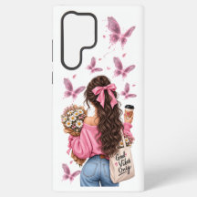 Capa de Telefone Boho Butterfly Girl | Só Boas Vib
