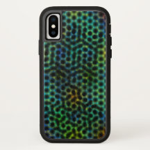 Capa de telefone celular, verde com círculo e form